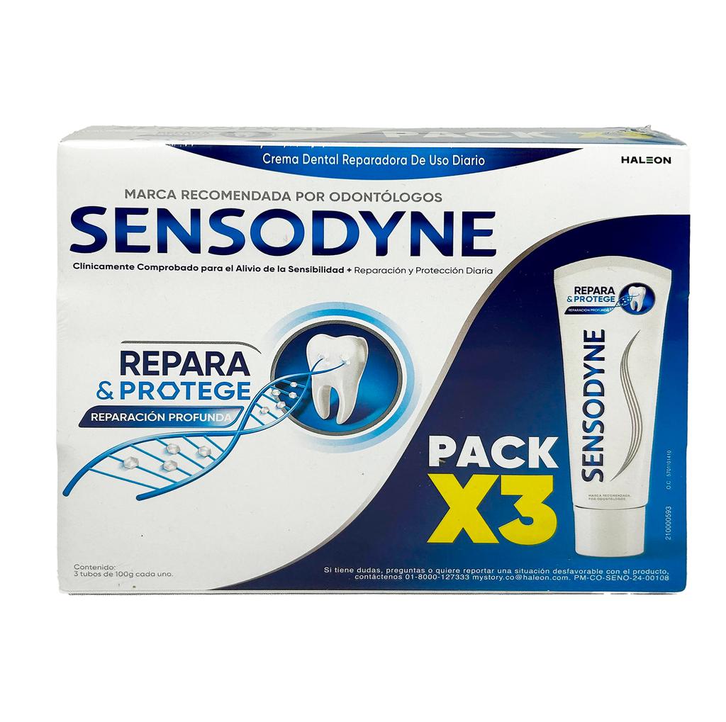 Sensodyne Crema Dental Especial para Sensibilidad Dental 3 Unidades / 100 g