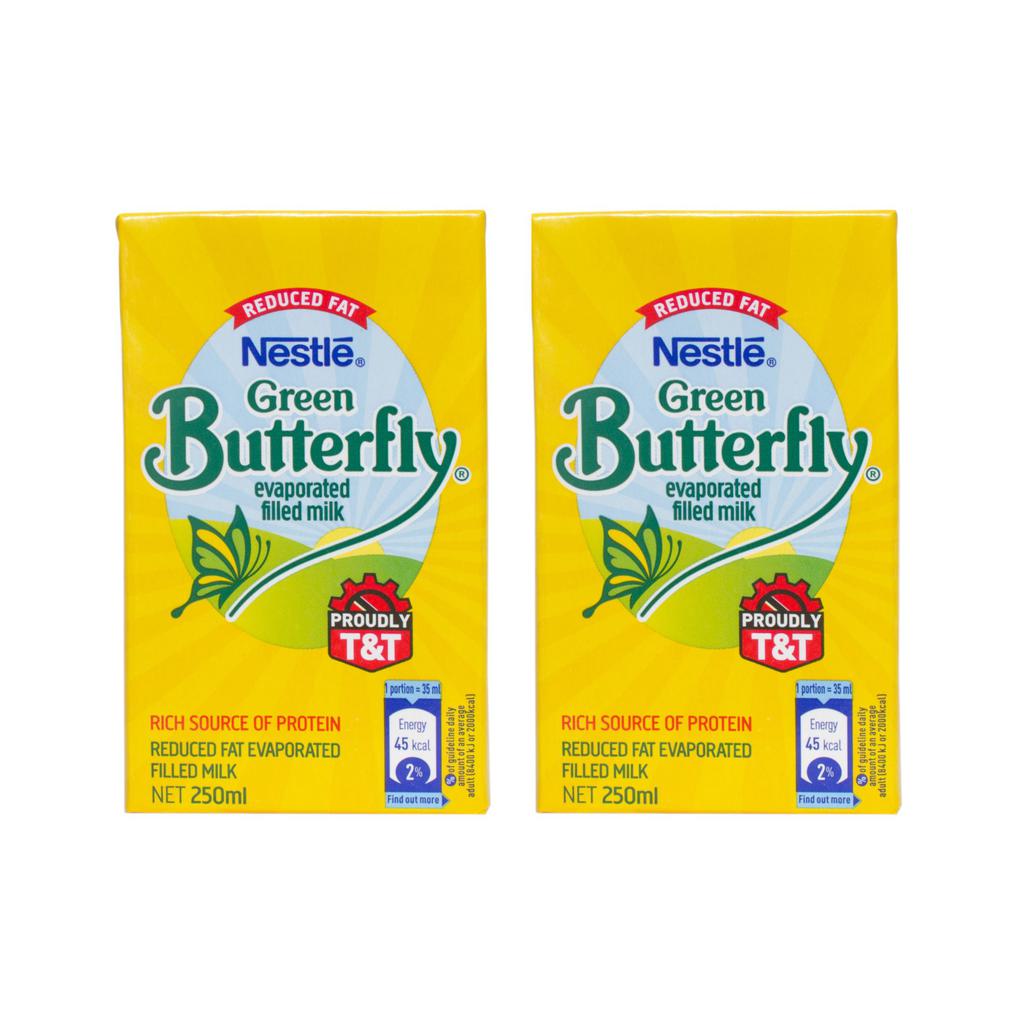 Green Butterfly Evaporated Milk 12 Units/ 250 Ml / 8.5 Oz