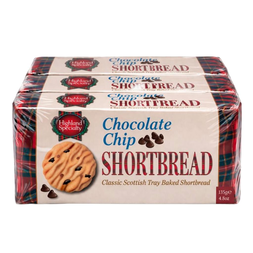 Highland Specialty Chocolate Chip Shortbread Cookies 3 Units / 135 g