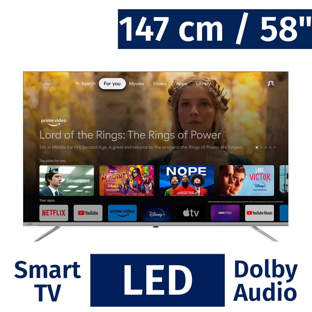 JVC 147 cm / 58” Inches Smart 4K UHD Google TV LT-58KD538
