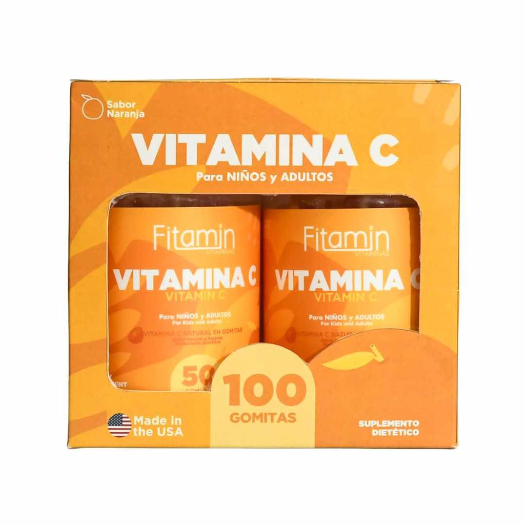 Fitamin Vitamina C en Gomitas Sabor Naranja 2 Unidades / 50 Gomitas