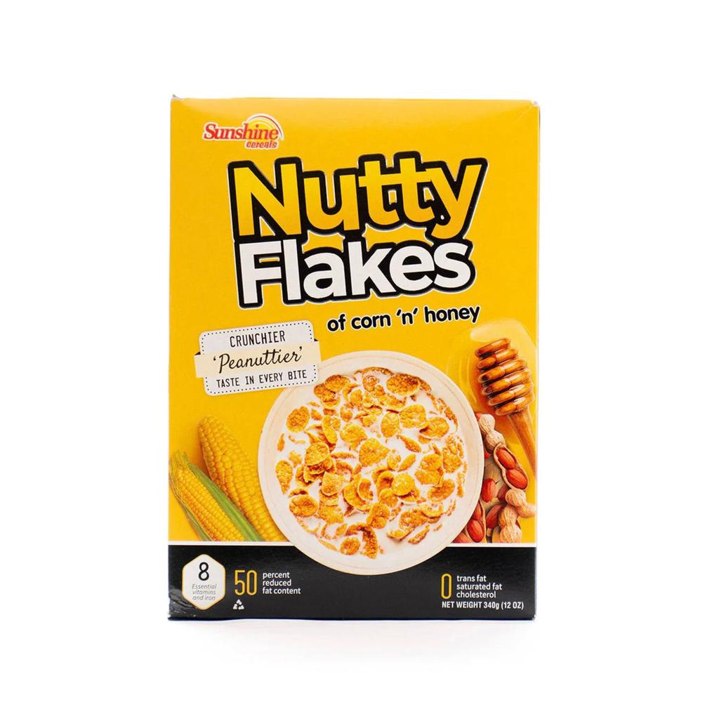 Sunshine Cereals Cereal with Corn Flakes, Honey, and Peanuts 3 Units / 340 g