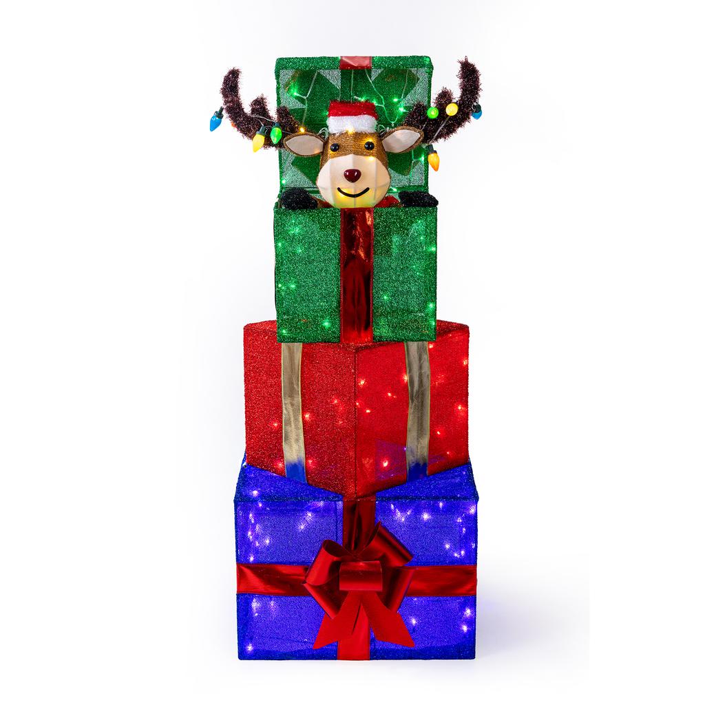 Member's Selection Christmas Decorations Animated Moose with LED Lights