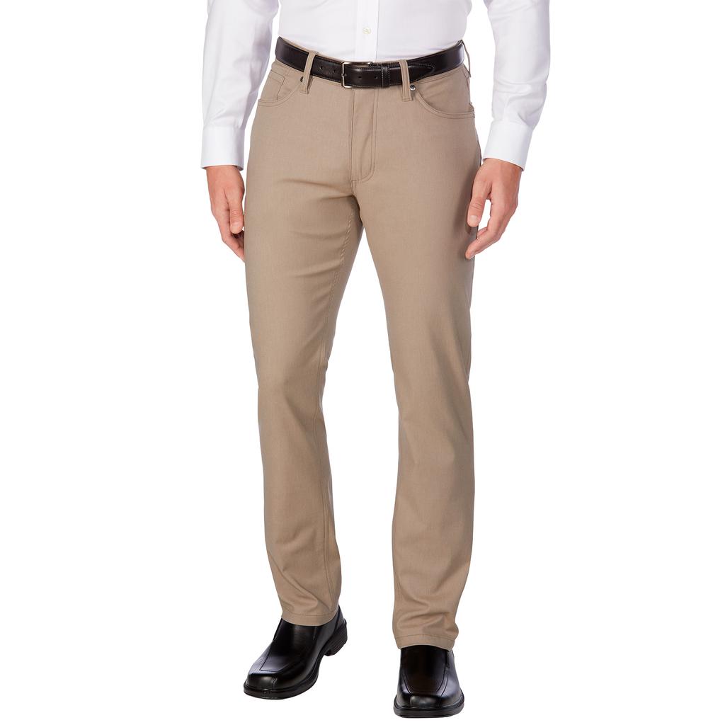 Urban Star Beige Bengaline-Type Pants with 5 Pockets for Men