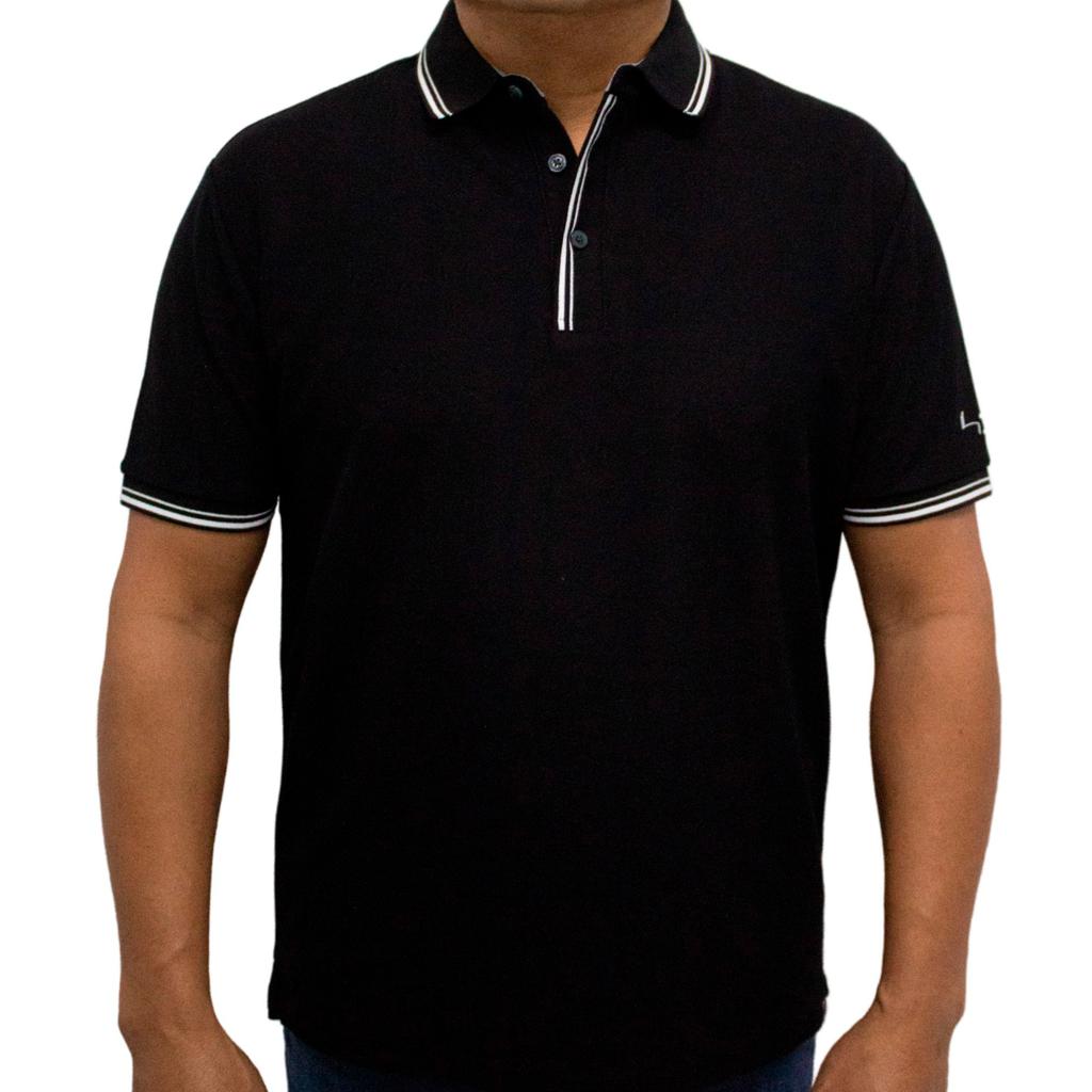 Perry Ellis Men's Polo Shirt with Collar and Placket