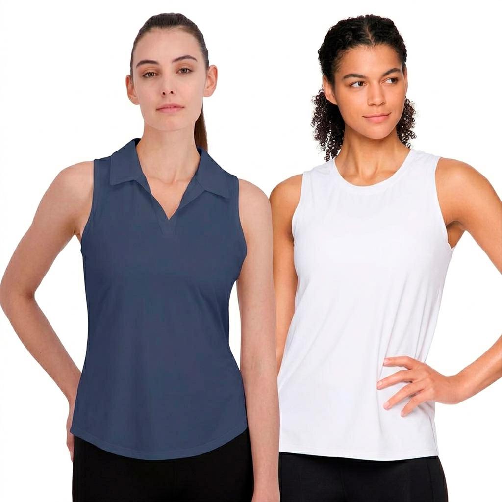 Gaiam Set de Tops Deportivos sin Mangas para Mujer 2 Unidades