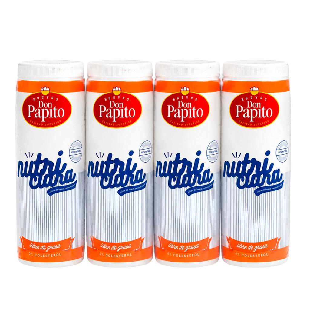 Don Papito Clara de Huevo Pasteurizada Nutriclara 4 Unidades / 400 g / 14.1 oz
