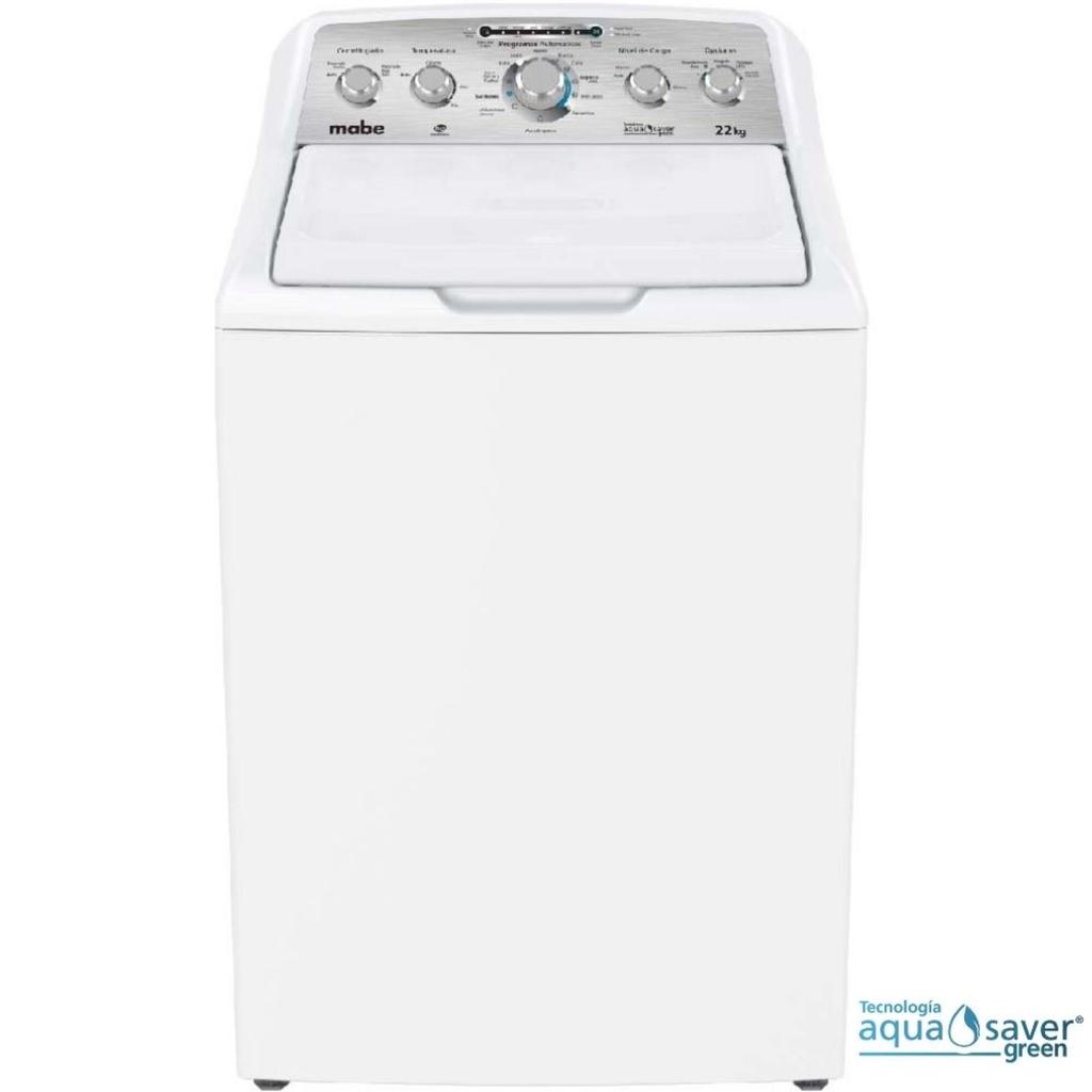 Mabe Lavadora Automática con 11 Ciclos Automáticos 22 kg LMA72215CBAB0