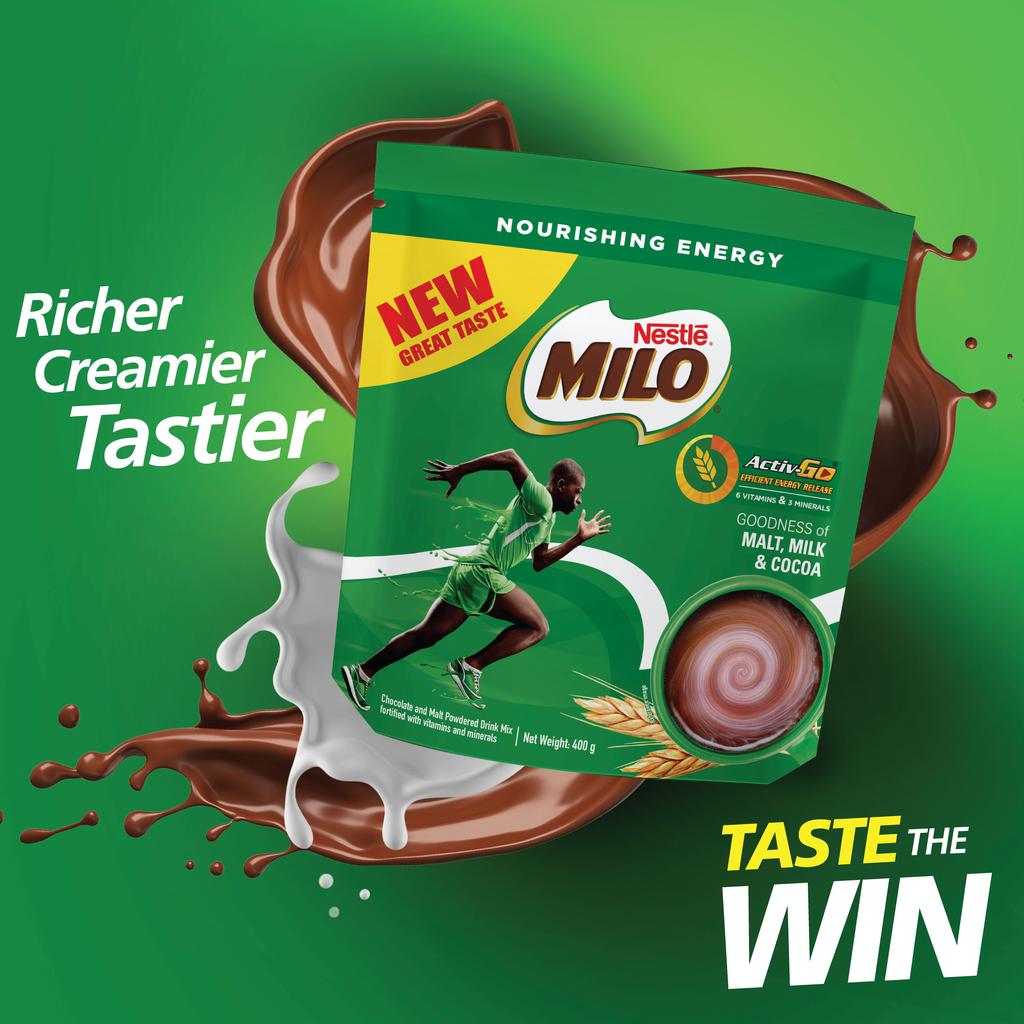 Milo Chocolate Flavored Energy and Nutritional Drink 3 Units / 400