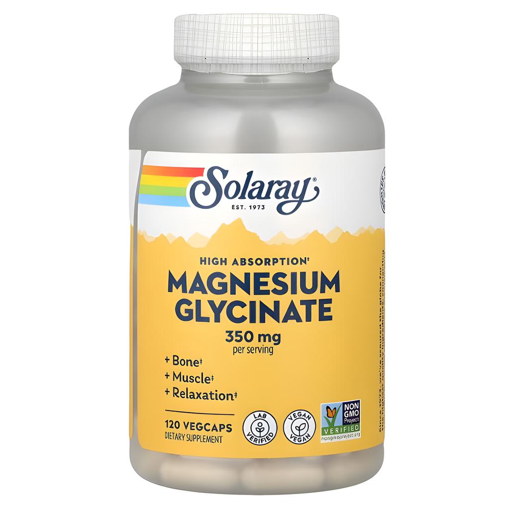 Solaray Magnesio Glicinato 120 Cápsulas
