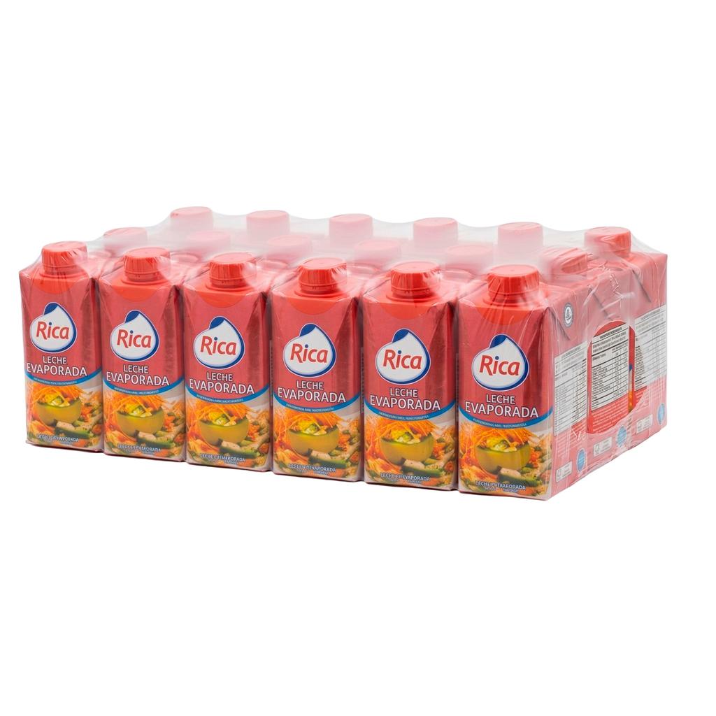 Rica Leche Evaporada 18 Unidades / 350 g / 0.77 lb