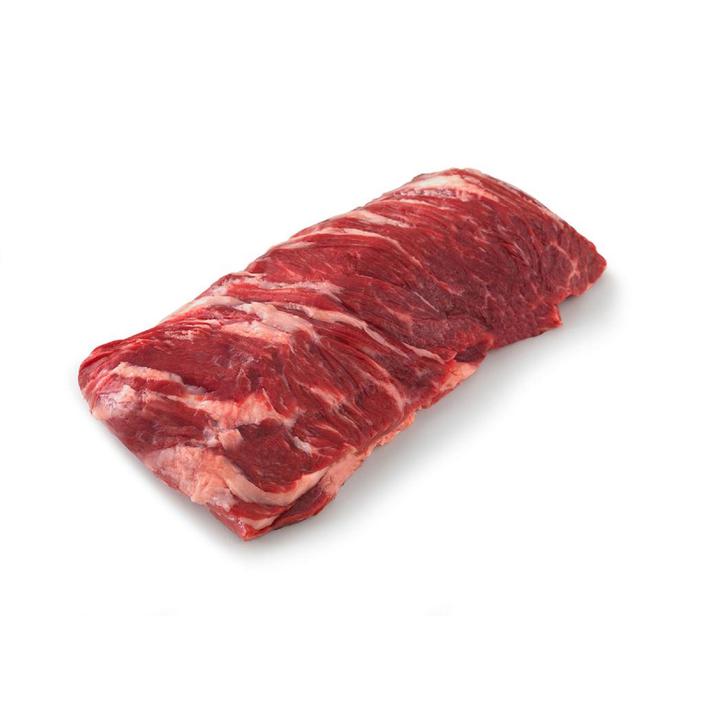 Whole Chilled Beef Outside Skirt Fat-on Vacuum Packaged