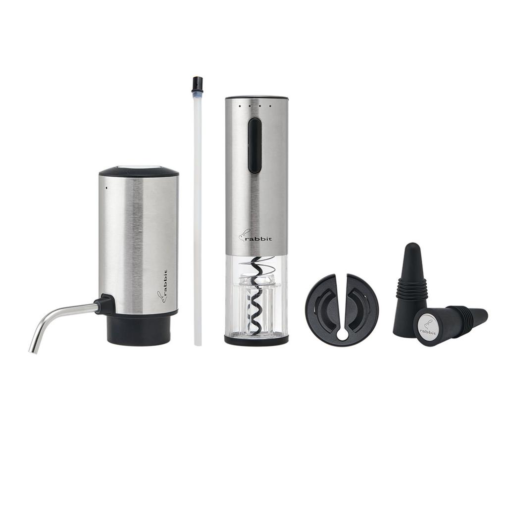Rabbit Kit Electric Wine Opener 4 Pieces
