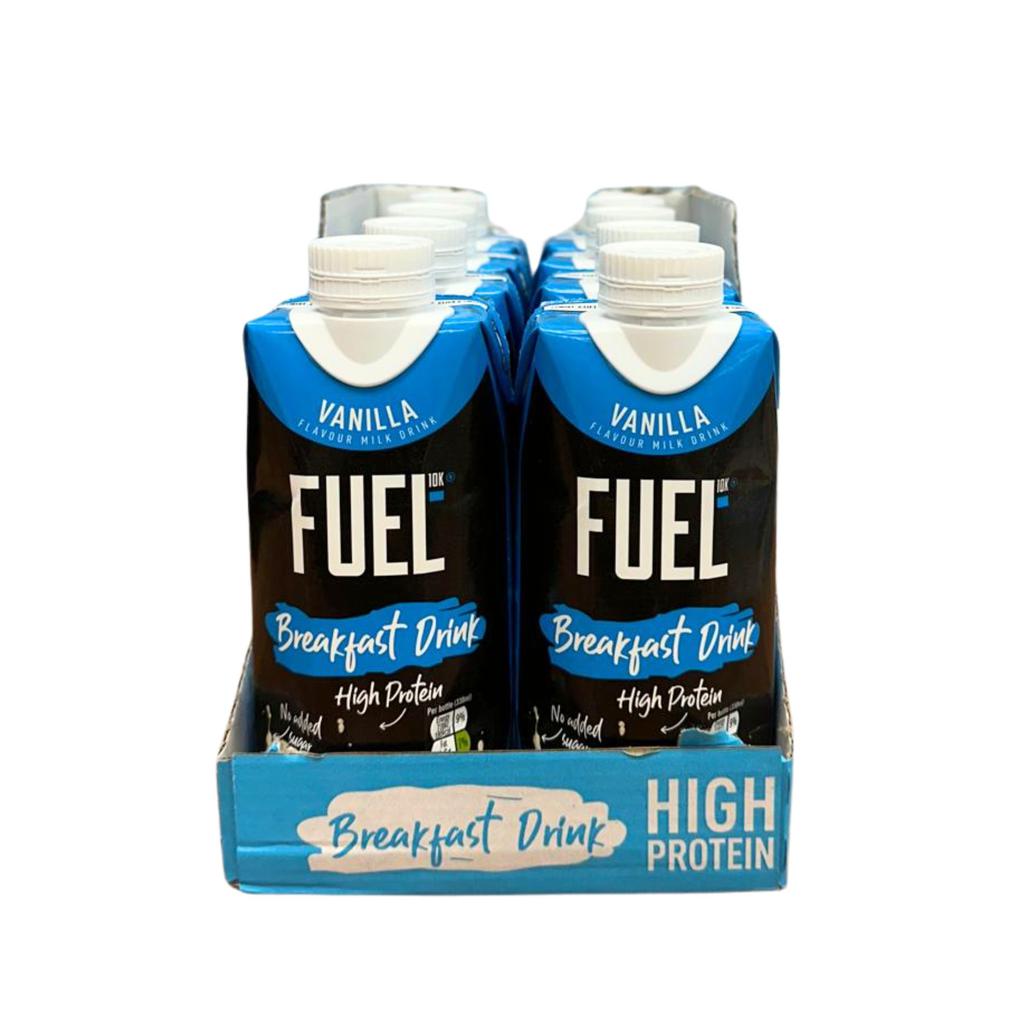 Fuel 10K Vanilla Breakfast Drink High Protein with Fibre 8 Units /  330 mL