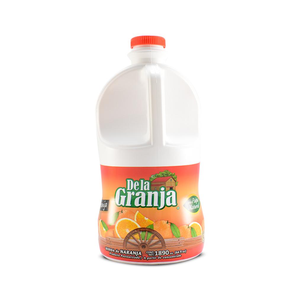 De La Granja Refrescante Jugo de Naranja con Pulpa Natural 4 Unidades / 1.8 L / 64 oz 