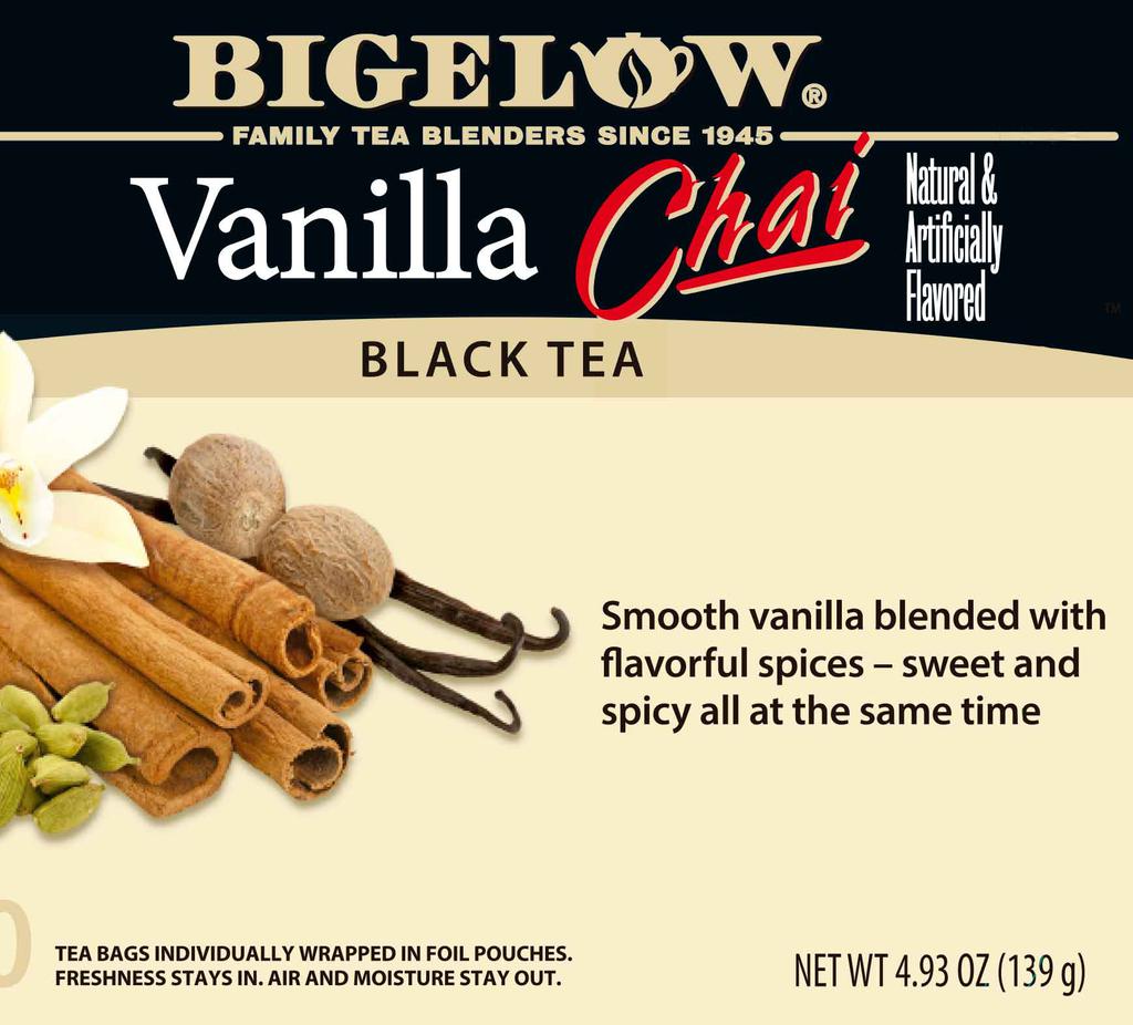 Bigelow Vanilla Chai Tea 60 Bags / 139 g