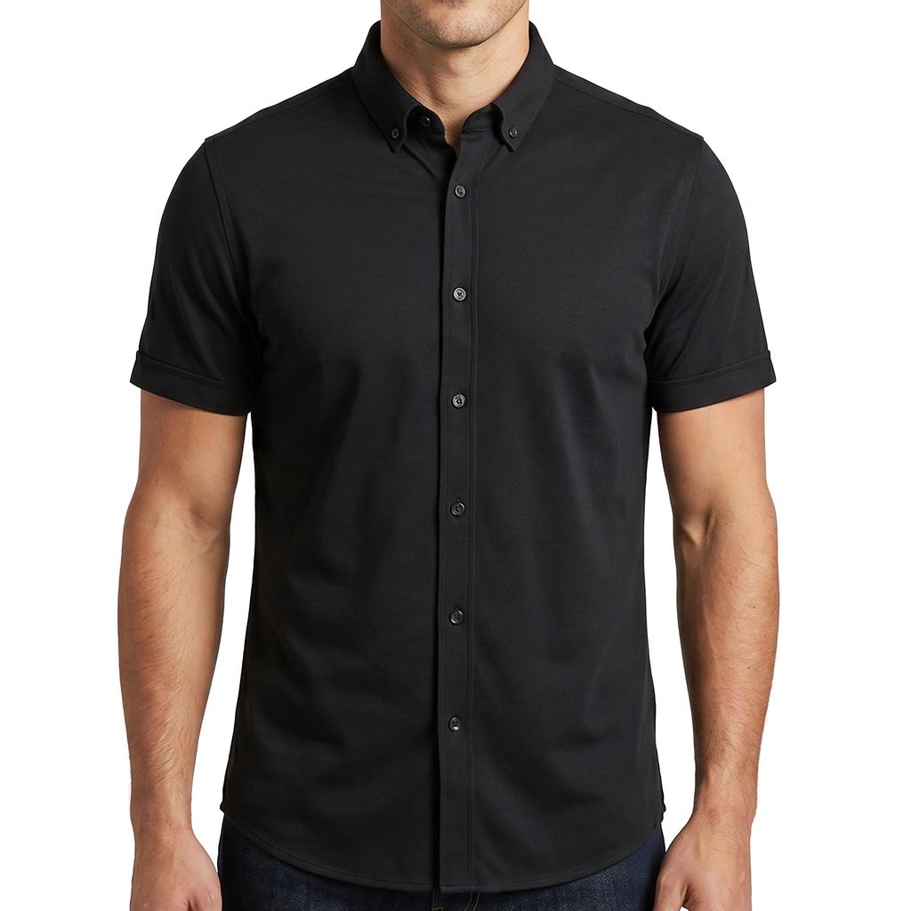 Perry Ellis Men's Short-Sleeve Button-Down Shirt