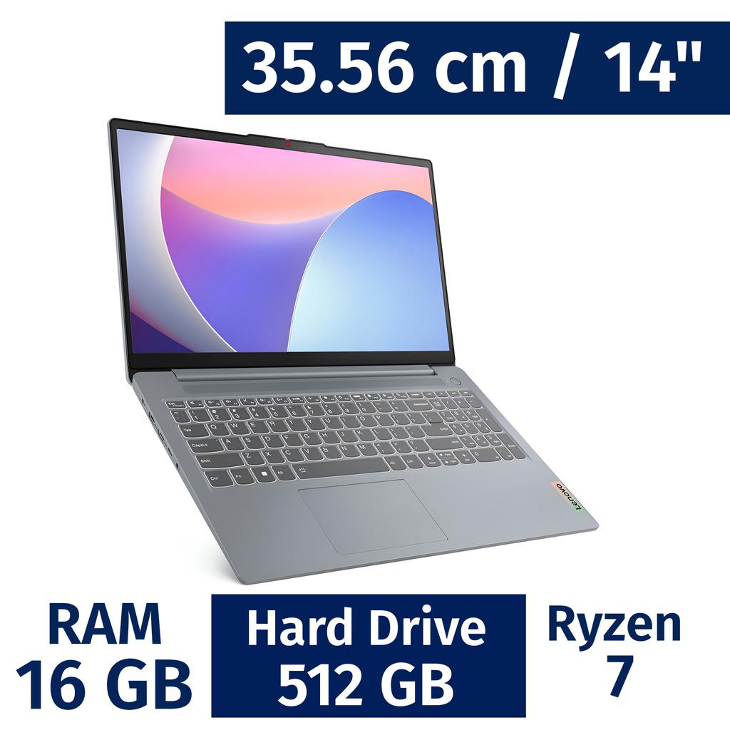 Lenovo 35.56 cm / 14" Inches Laptop AMD Ryzen 7 5700U 16 Gigabytes / 512 Gigabytes 82R9000KUS