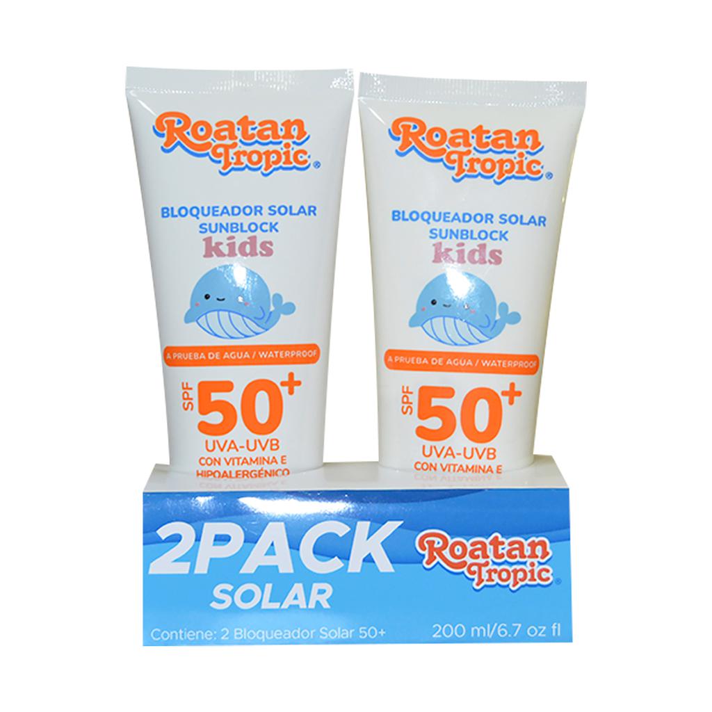 Roatan Tropical Sunblock SPF 50 For Children 2 Units / 100 ml