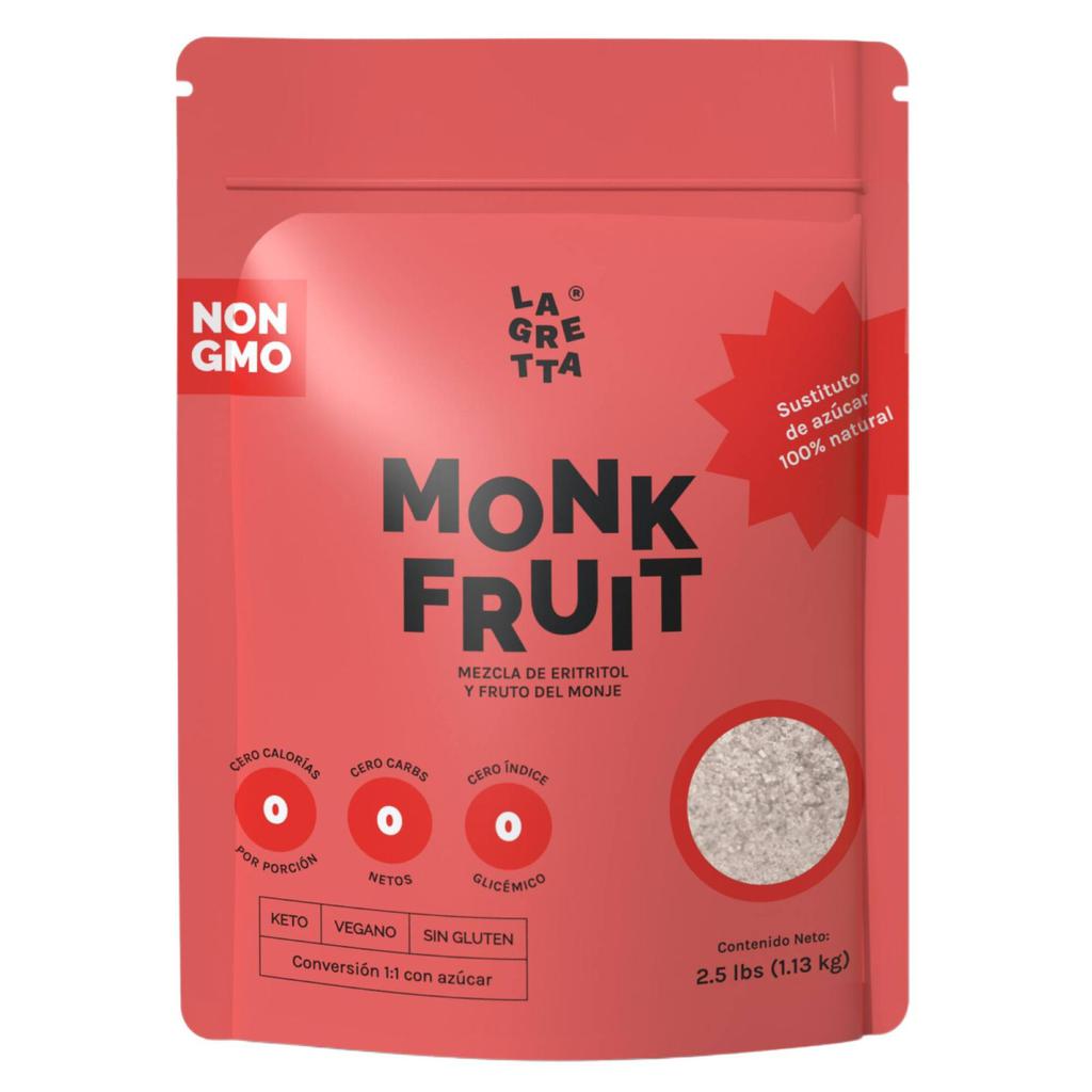Monk Fruit La Gretta Endulzante 100% Natural Sin Calorías 1.13 kg / 2.5 lb