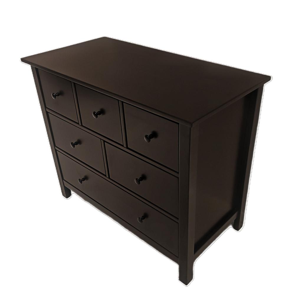 Lutong 6 Drawer Solid Wood Dresser 96.01 cm x 48.01 cm x 79.25 cm / 37.8" x  18.9" x 31.2" Nursery Dressers | PriceSmart | Virgin Islands, US