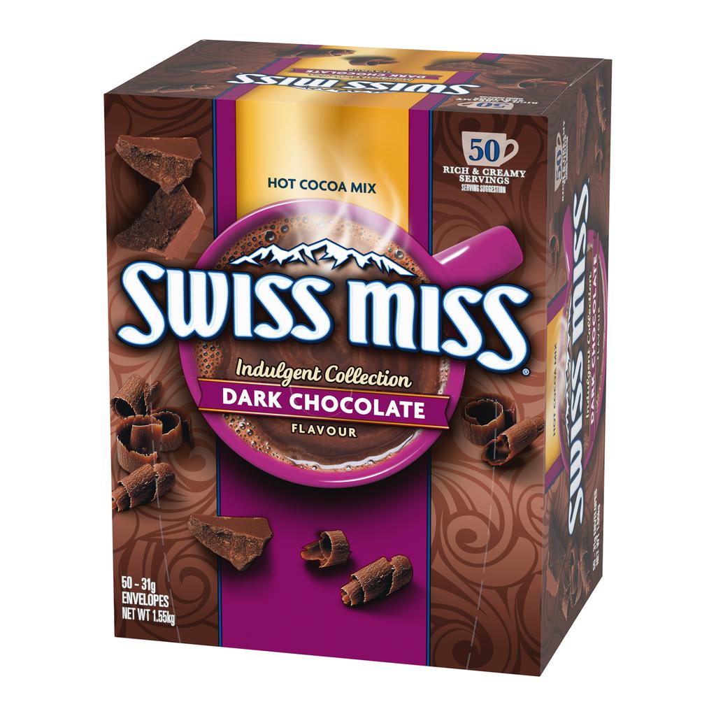 Swiss Miss Dark Chocolate Flavor Cocoa Powder 50 Units 31 g / 1 oz 