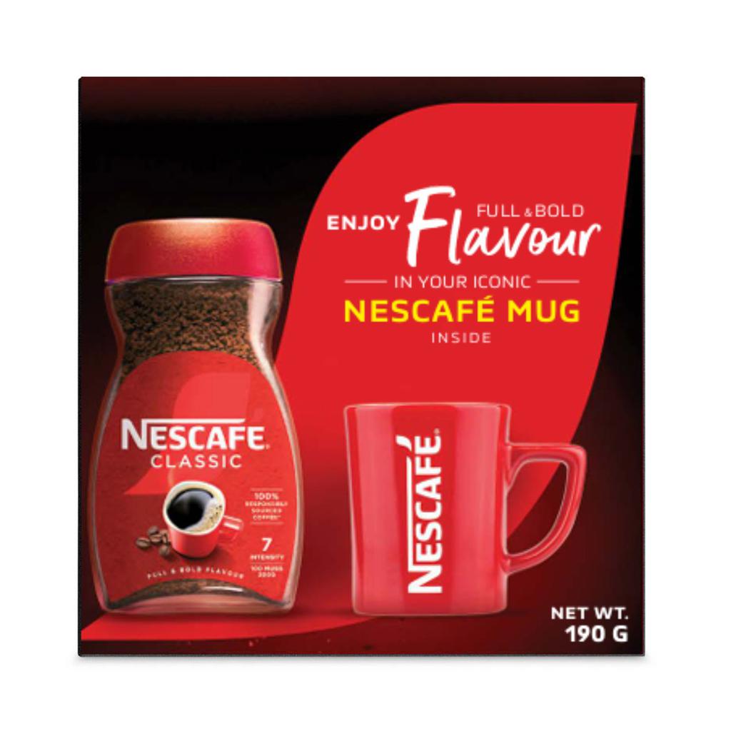 Nescafé Classic Instant Coffee 190 G + Mug