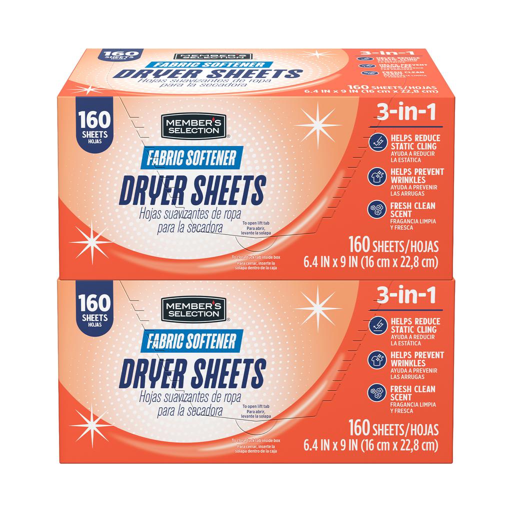 Member's Selection Dryer Sheet 2 Units / 160 Sheets