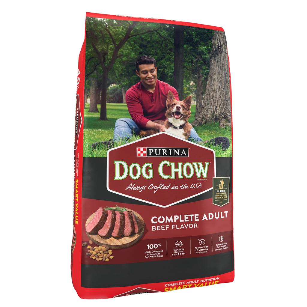 Purina Dog Chow Beef Adult Dog Food with Vitamins and Minerals 21.8 kg / 48 lb