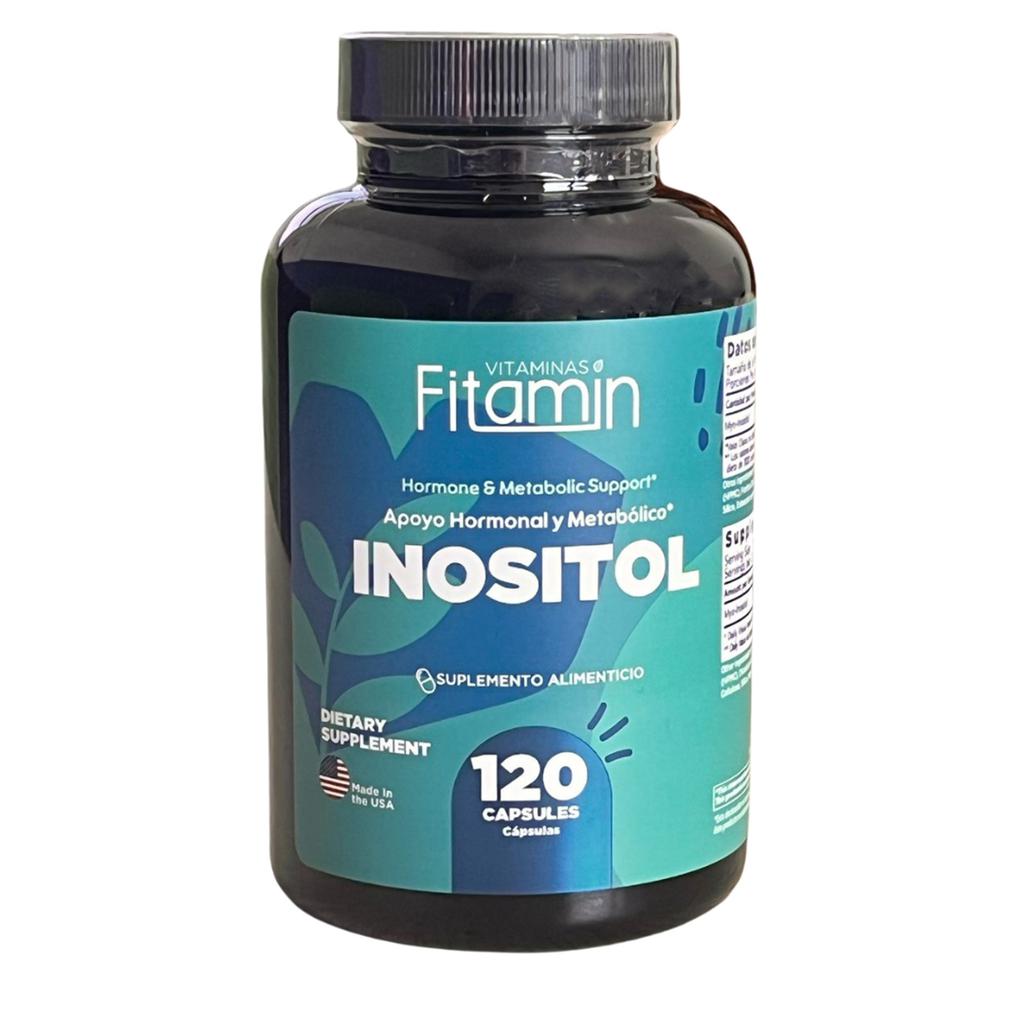 Fitamin Inositol Suplemento para Equilibrio Hormonal y Metabólico 120 Cápsulas