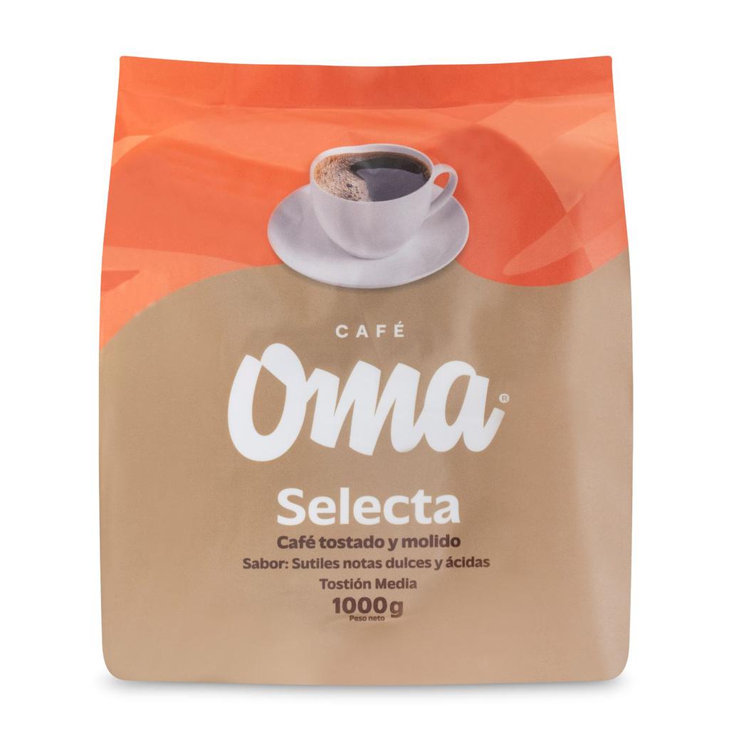 Oma Café Tostado y Molido Selecta 1 kg / 2.2 lb