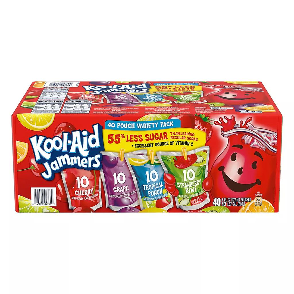 Kool Aid Jammers Jugos Surtido 40 Unidades / 177 mL Jugos