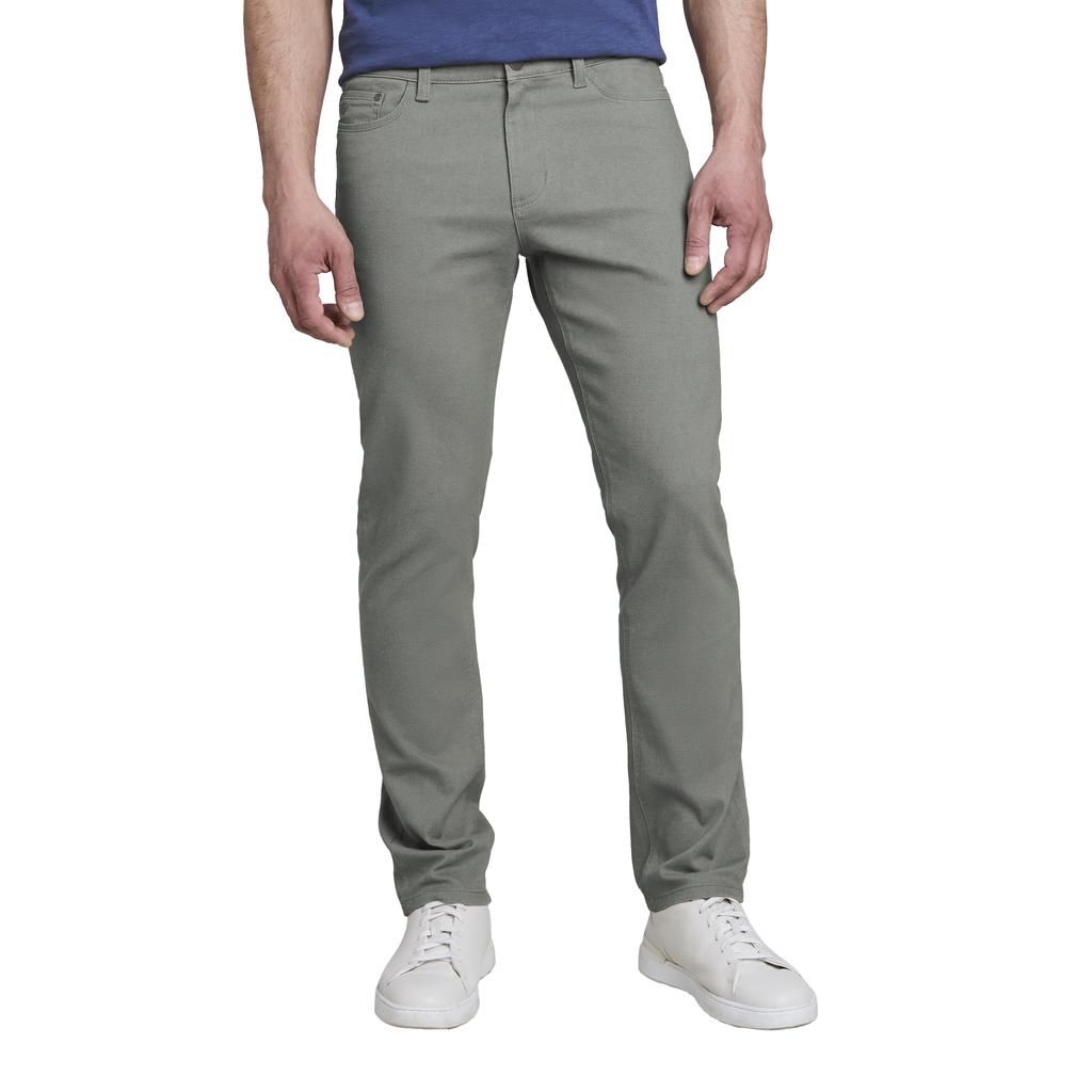 English Laundry Olive Color Pants with Elastic Waistband and 5 Pockets for Men