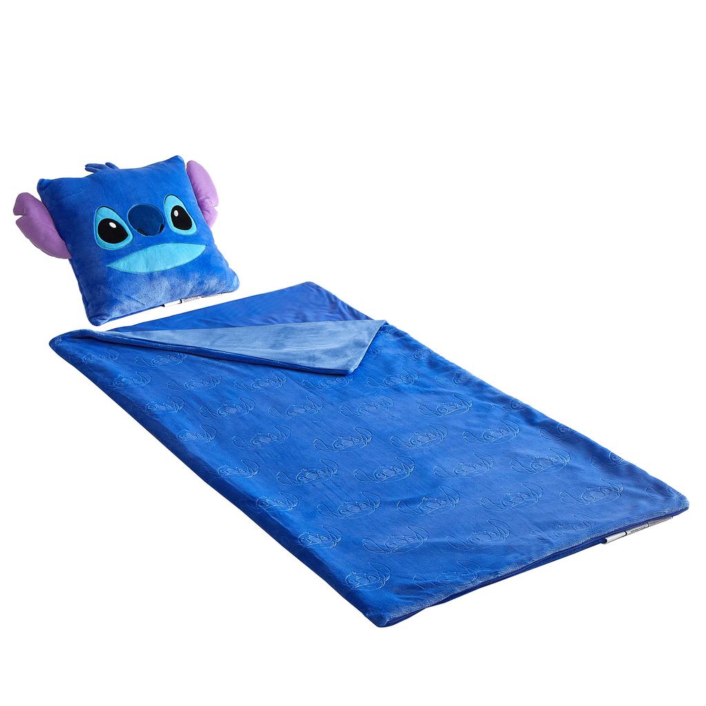 Disney Pillow and Sleeping Bag Set with Animated Characters for Kids