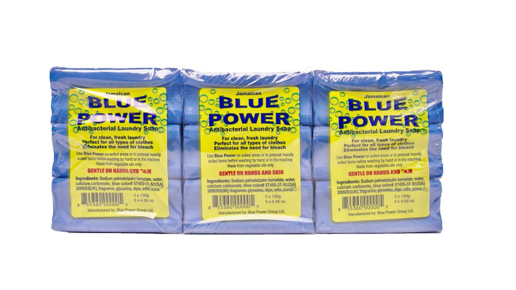 Blue Power Detergent Bar Soap 18 Units / 130 g / 4.6 oz
