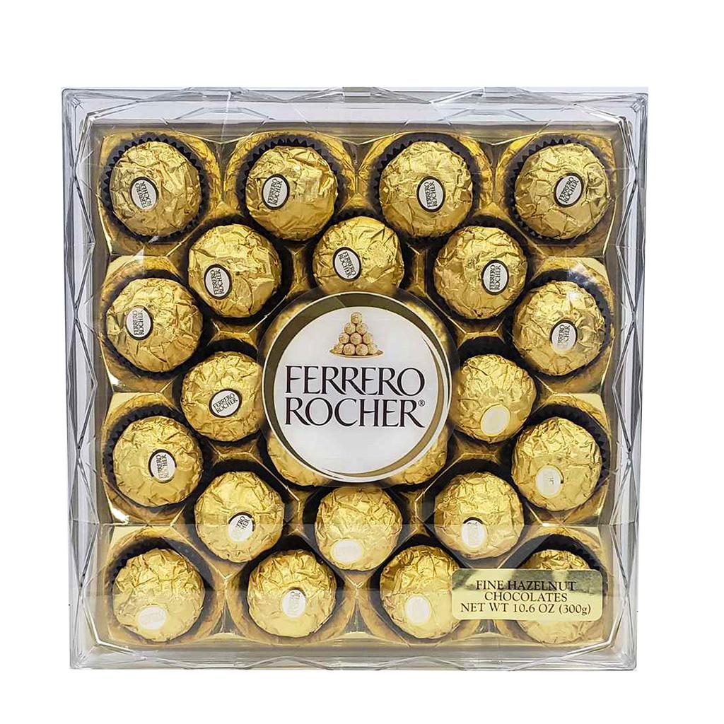 Ferrero Rocher Bombones Rellenos con Avellanas y Crema de Chocolate24 UND
