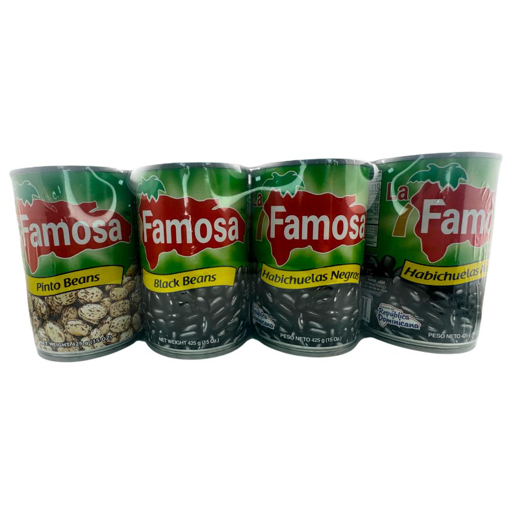 La Famosa Habichuelas Surtidas Enlatadas 8 Unidades / 425 g