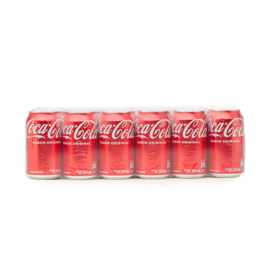 Coca Cola Regular en Lata 18 Unidades / 354 mL / 11.97 oz Gaseosas