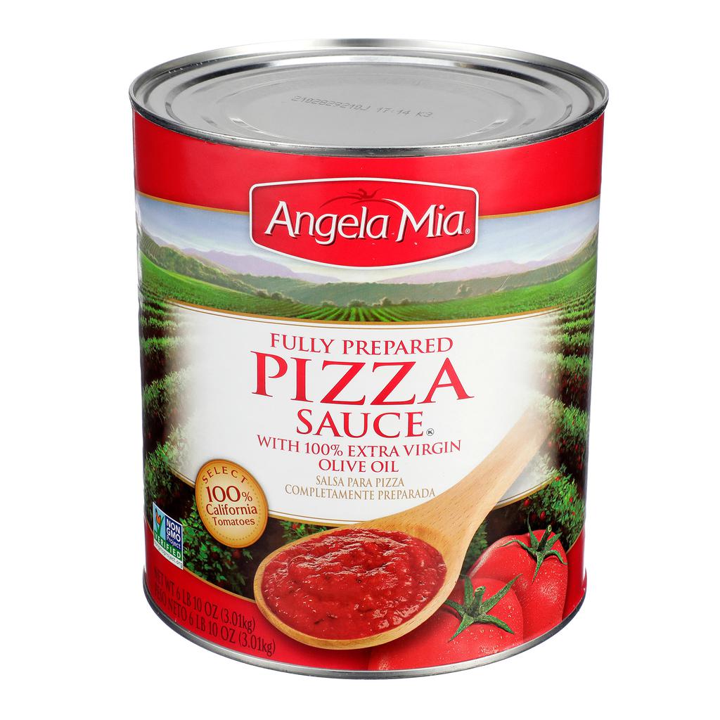 Angela Mia Salsa Preparada de Tomate para Pizza con Aceite de Oliva 3 kg / 106 oz