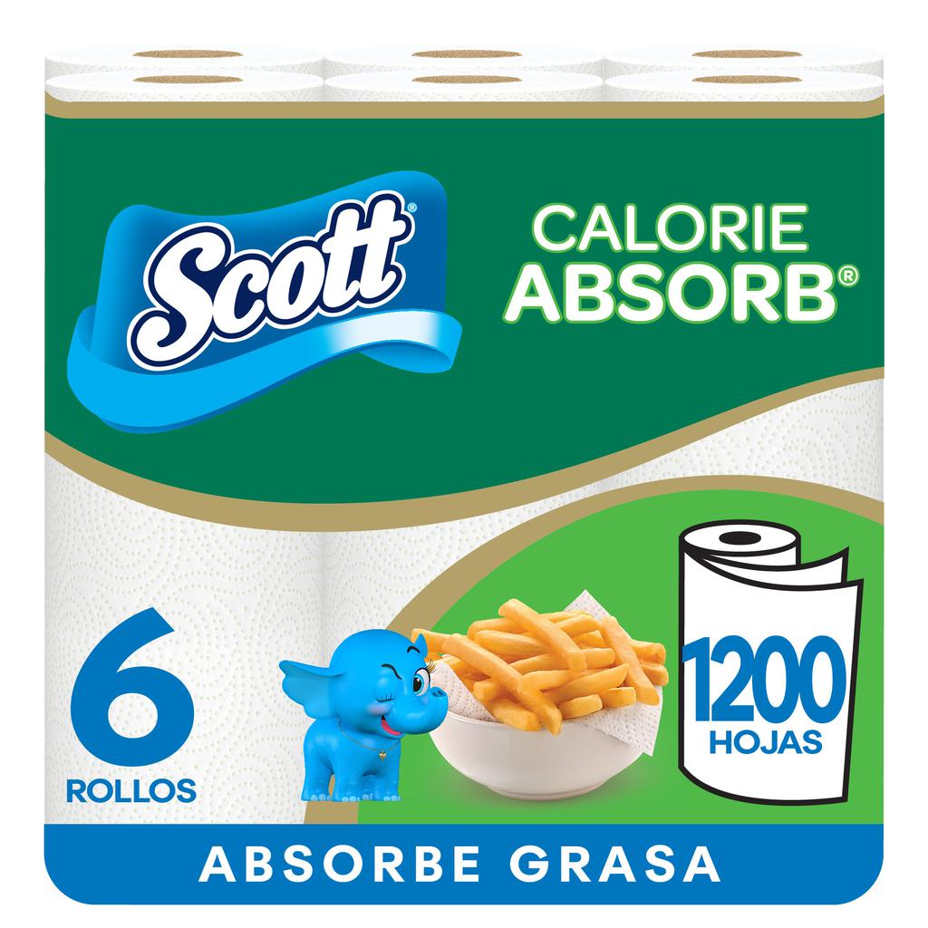 Scott Calorie Absorb Toalla de Papel Absorbente 6 Unidades / 200 Hojas