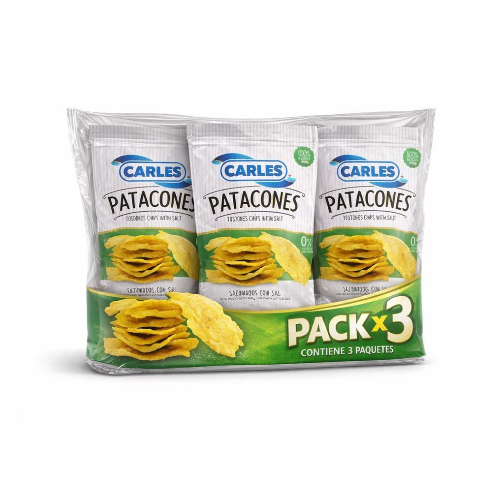 Carles Patacones Salados 3 Unidades / 200 g
