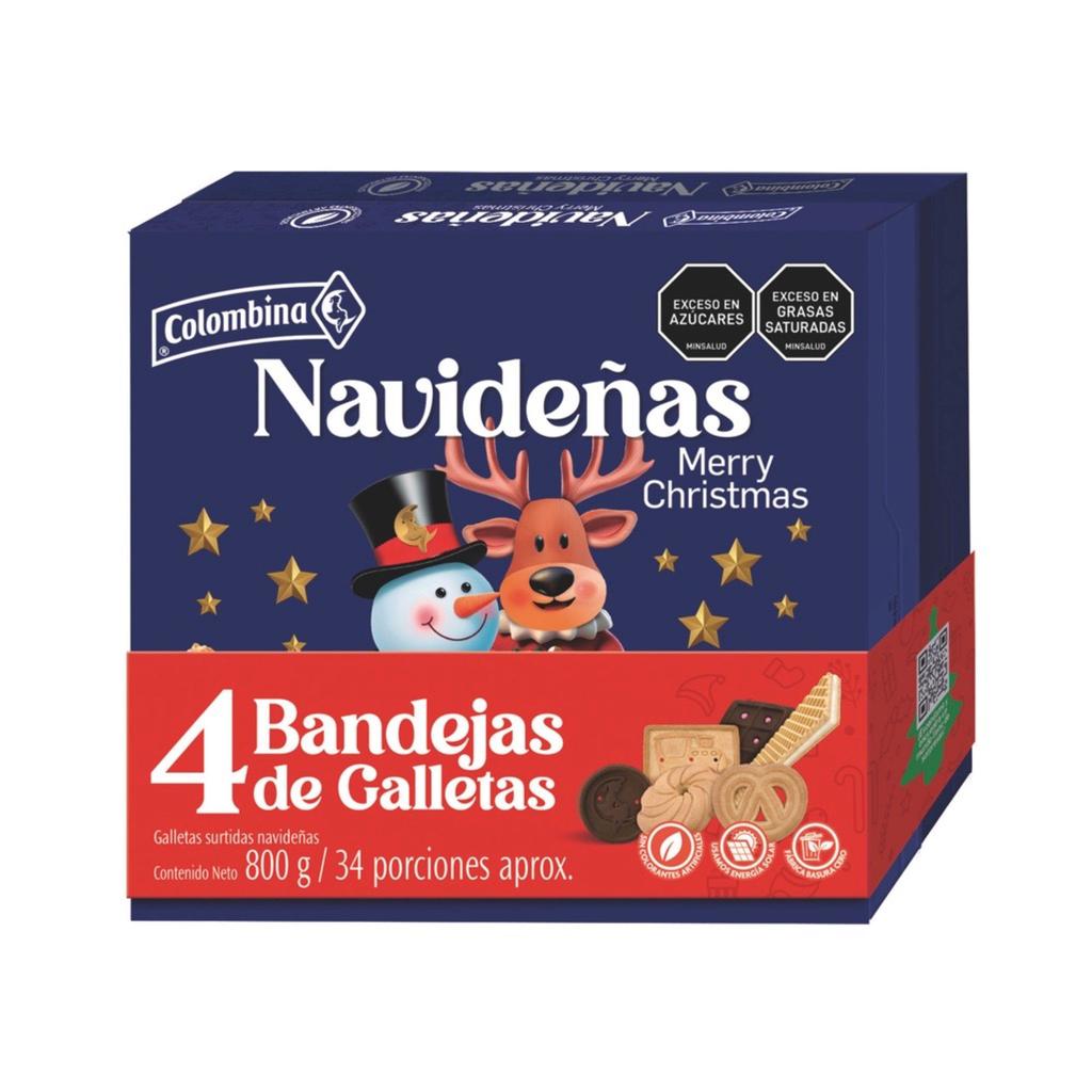 Colombina Galletas Navideñas Surtidas 4 unidades / 200 g