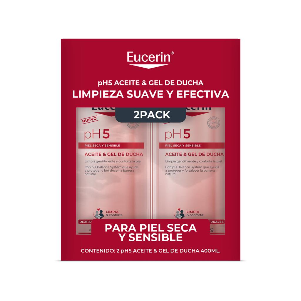 Eucerin pH5 Aceite y Gel de Ducha 2 Unidades / 400 mL
