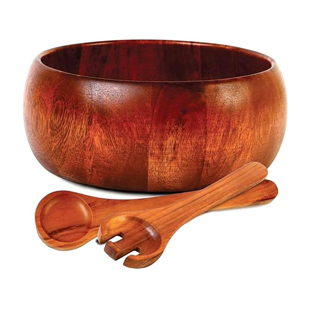 Gibson 3-Piece Wooden Salad Bowl Set