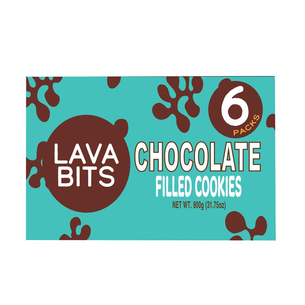 Lava Bits Chocolate Filled Cookies 6 Units / 150 g