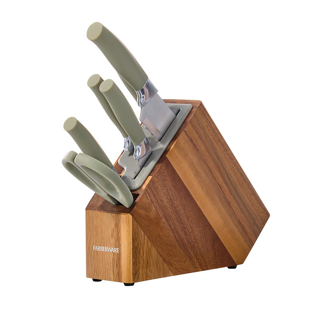 Farberware Knife with Block Set 7 Pieces