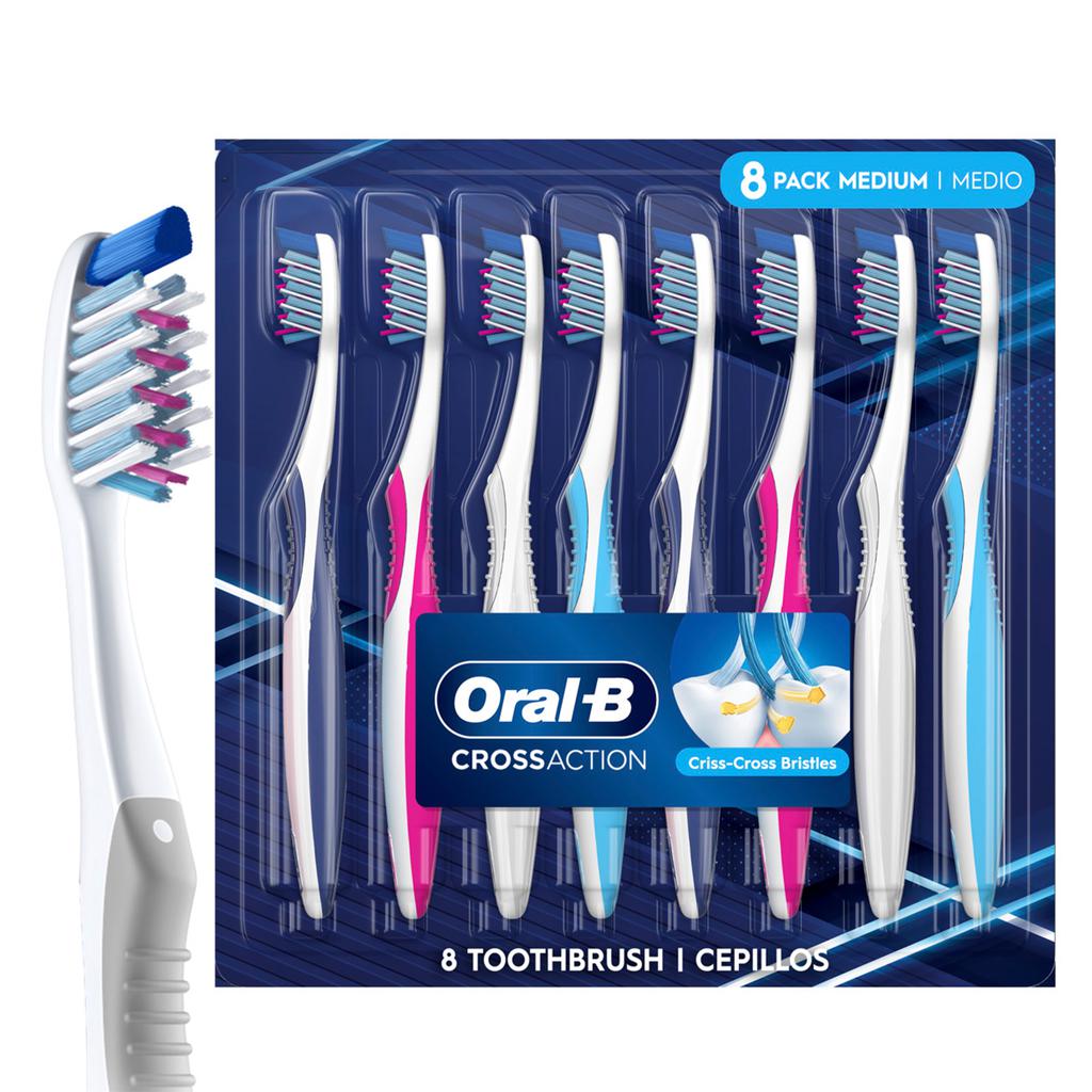 Oral B Cepillo de Dientes Cross Action 8 Unidades