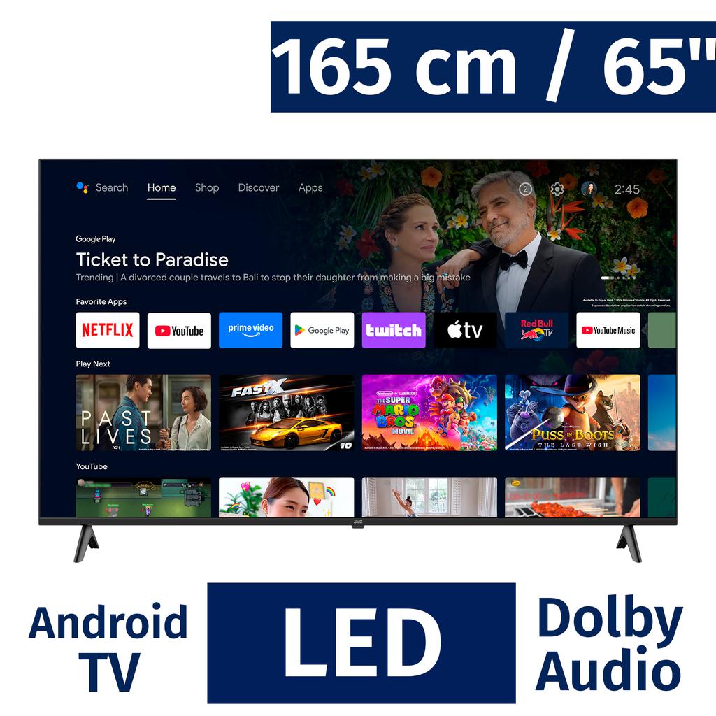 JVC 165 cm / 65" Pulgadas Smart Google 4K UHD LED TV LT-65KB557
