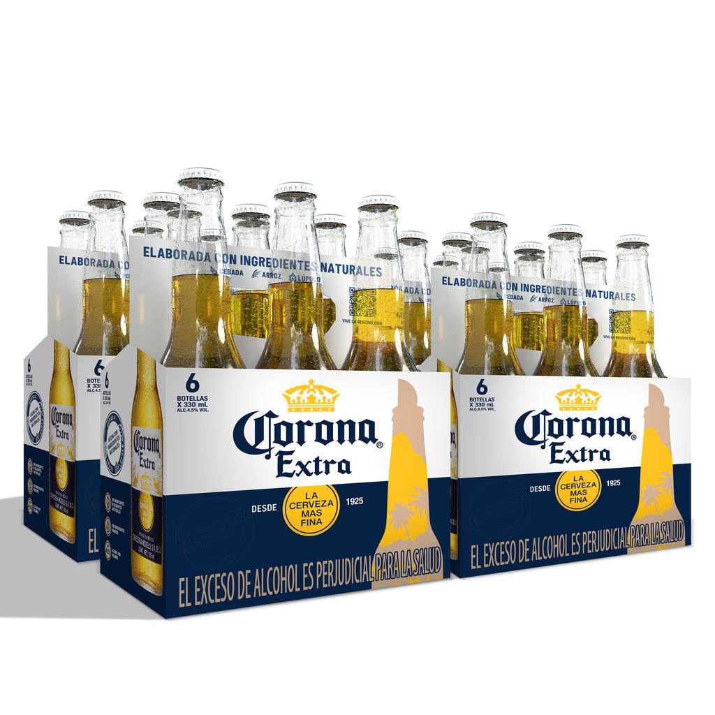 Corona Cerveza en Botella 24 Unidades / 330 mL
