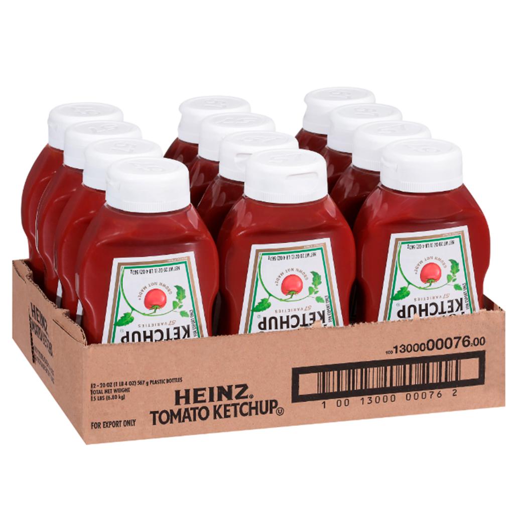 Heinz Tomato Ketchup 12 Units 591.5 mL / 20 oz